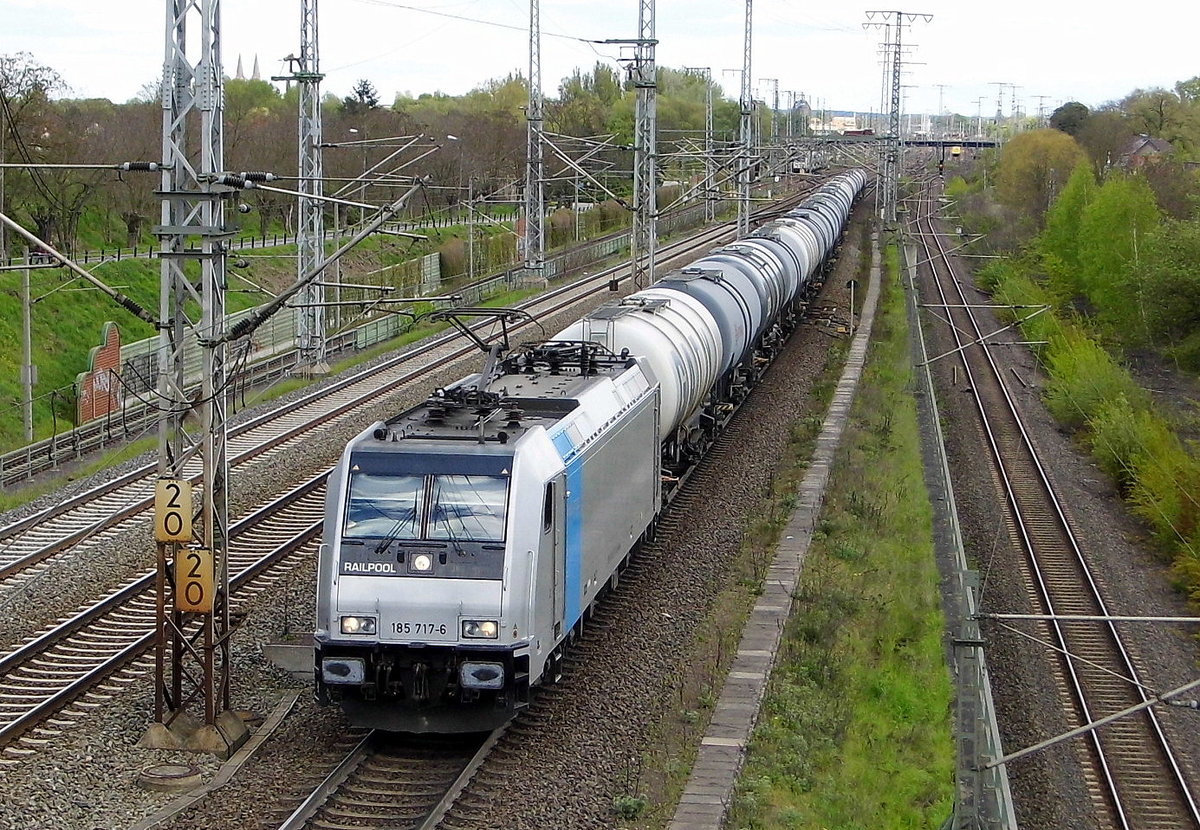 Am 09.05.2017 kam die 185 717-6 von der CTL Logistics GmbH, (Railpool) aus Richtung Stendal und fuhr weiter in Richtung Salzwedel .