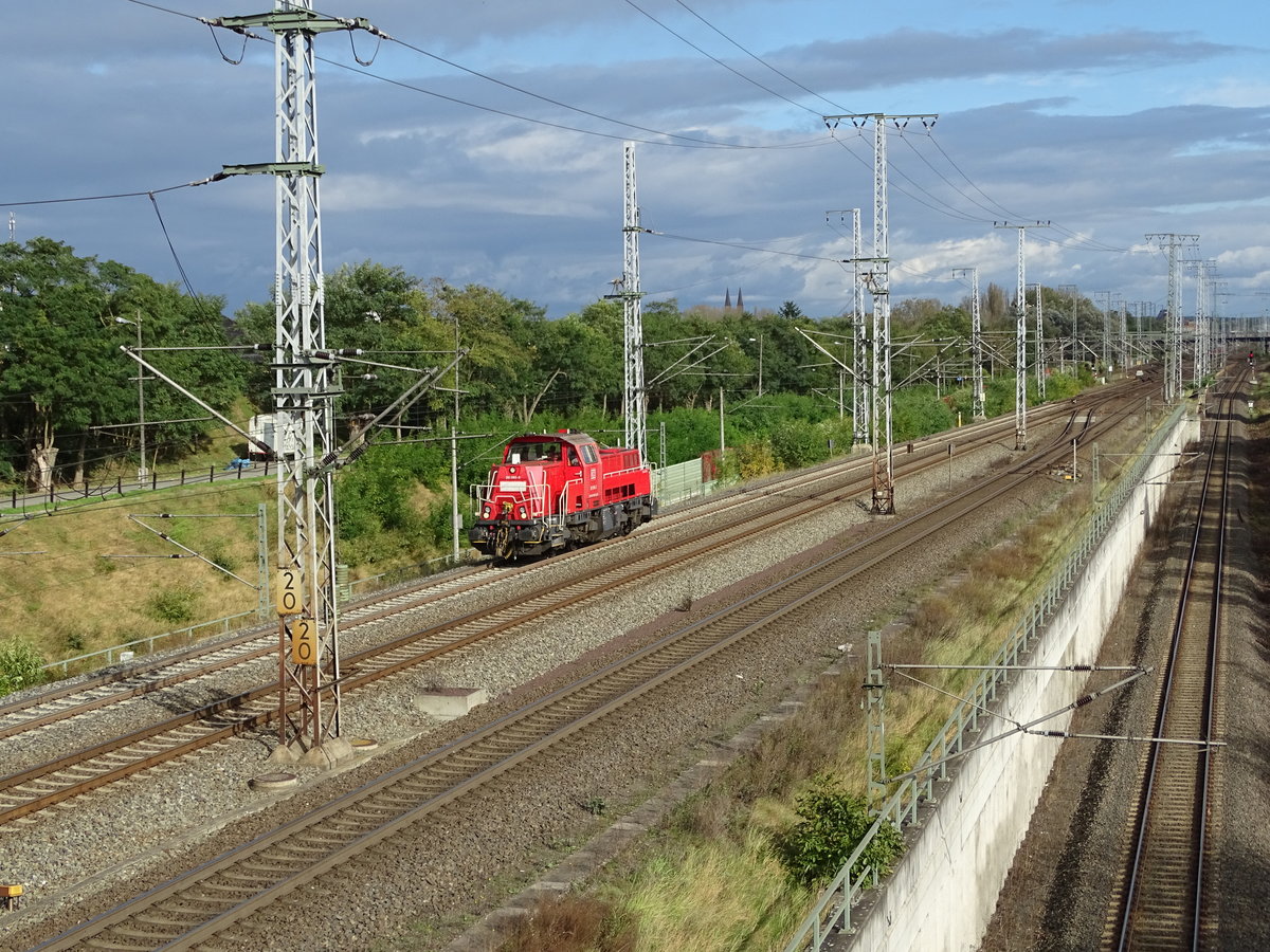Am 09.10.2017 fuhr die 261 066 Lz von Stendal in Richtung Borstel.