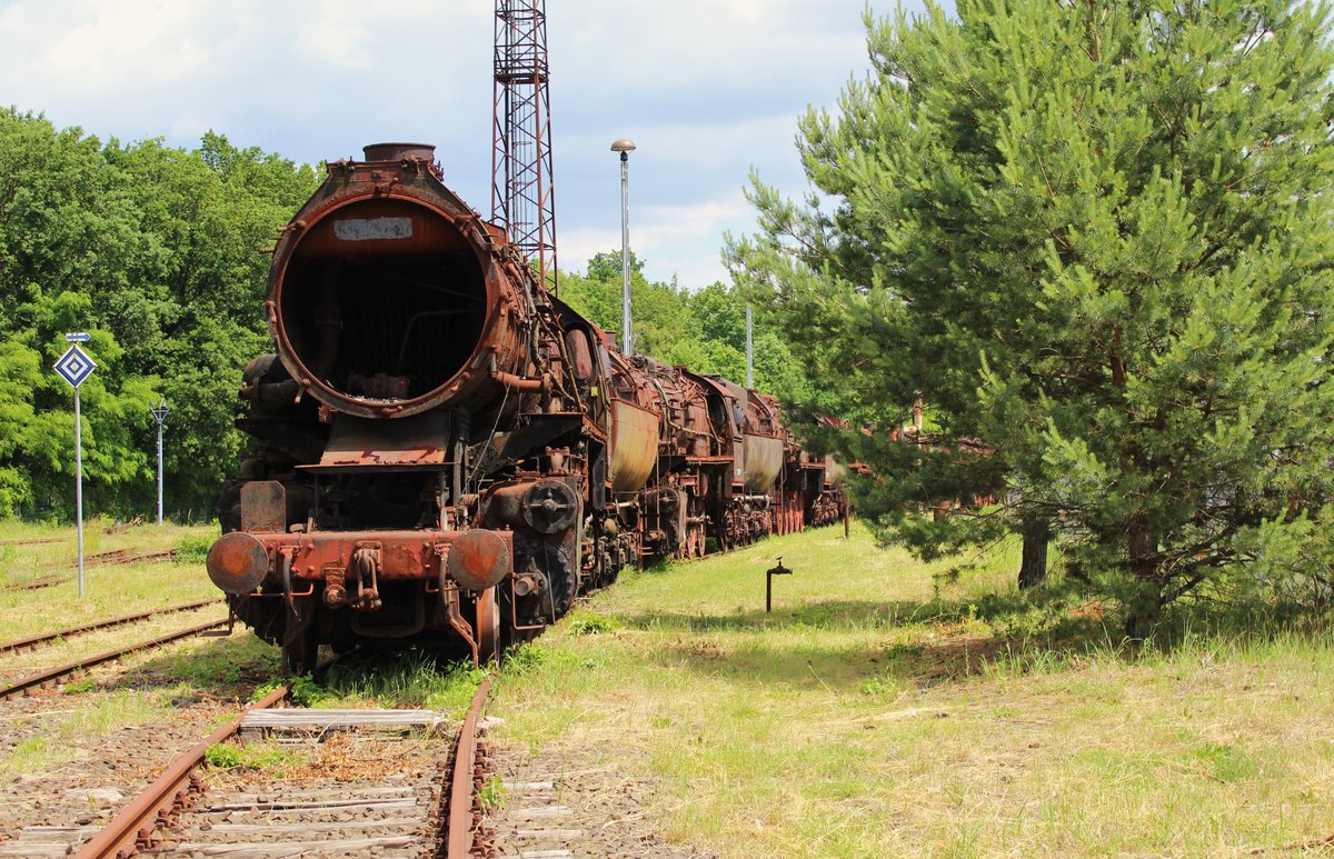 Am 10.06.17 war wieder Tag der offenen Tür bei der Loksammlung Bernd Falz in Falkenberg/Elster. Hier ist die 52 8009 zu sehen.