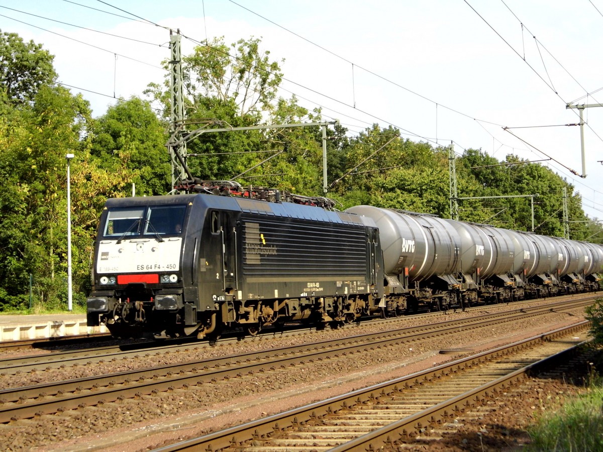 Am 10.09.2015 kam die 189 113 von der LEG (Dispolok) aus Richtung Magdeburg nach Niederndodeleben und fuhr weiter in Richtung Braunschweig .