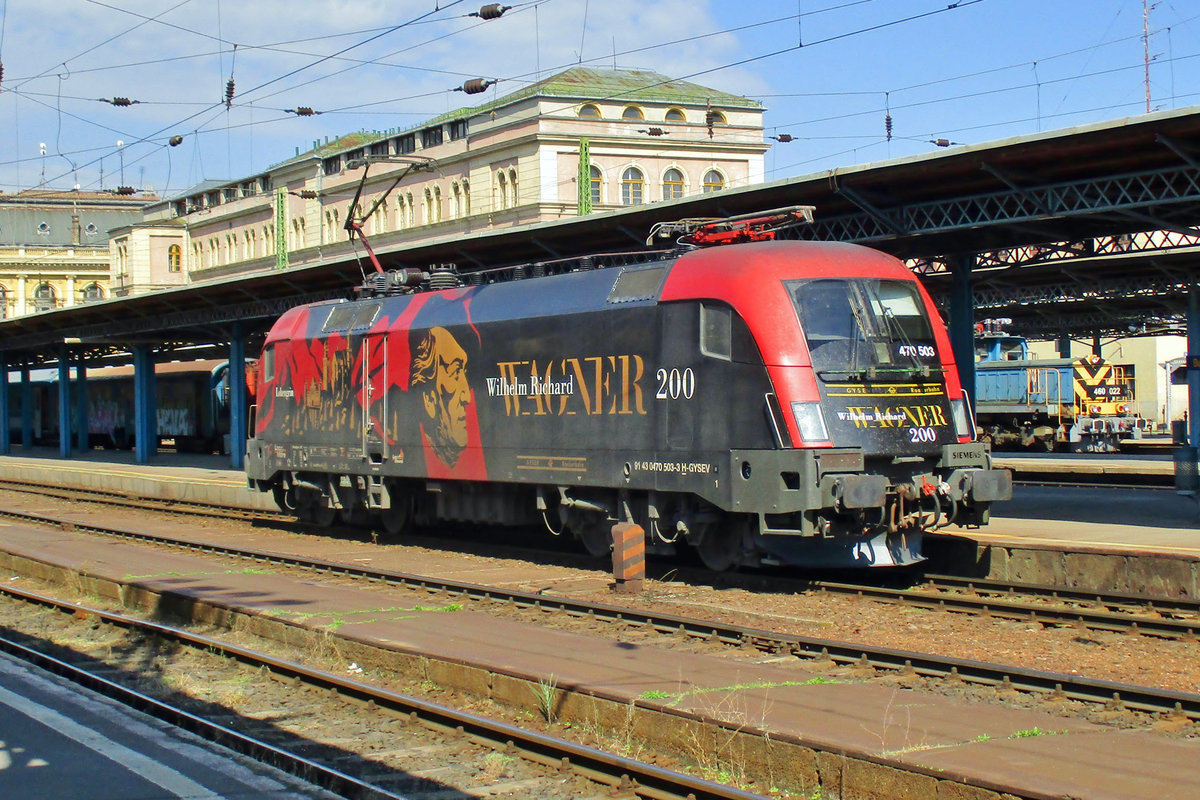 Am 11 Mai 2018 lauft GySEV 470 503 um in Budapest Keleti.
