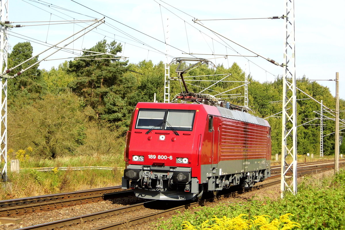 Am 11.09.2017 fuhr die 189 800-6 von der Press von Stendal nach Borstel und weiter nach Frankfurt (Oder)  . 