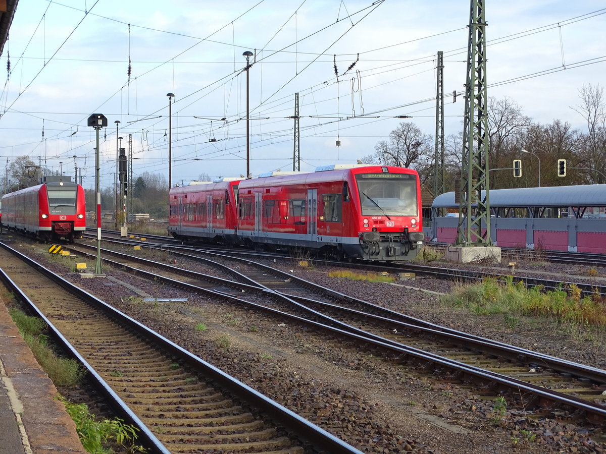 Am 11.11.2017 kam 650 109&650 115 aus Richtung Wittenberge nach Stendal und fuhr weiter in Richtung Magdeburg.