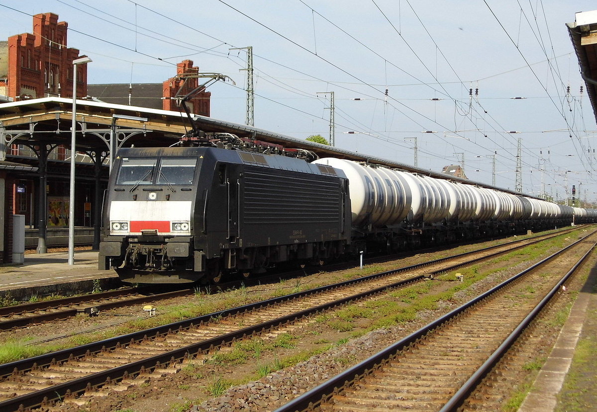 Am 12.05.2017 kam die 189 802-2 von der CTL Logistics GmbH,(MRCE Dispolok) (ex 91 80 6189 802-2 D-PRESS) aus Richtung Berlin nach Stendal und fuhr weiter in Richtung Salzwedel .
