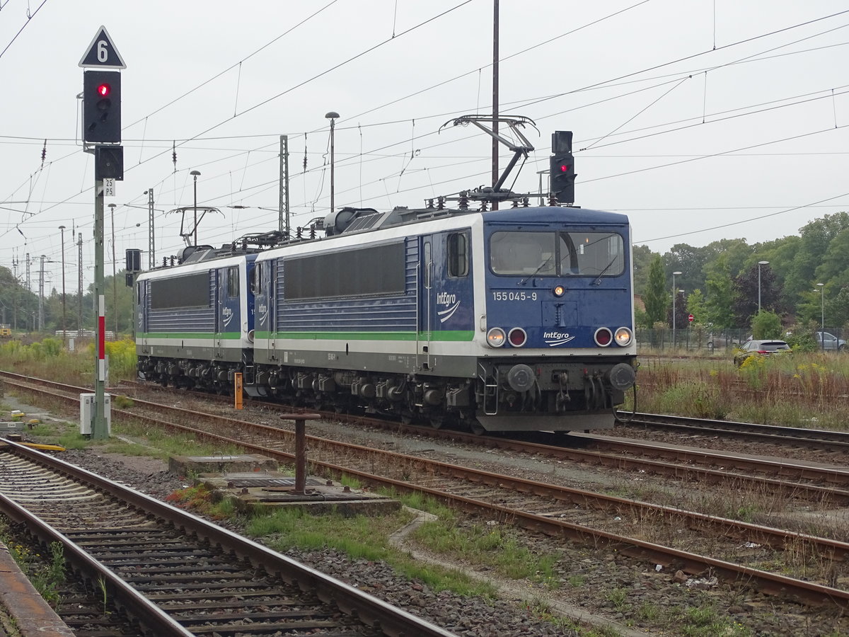 Am 12.08.2017 standen 155 048(155 213)&155 045(155 238)in das PRESS Abstellgleis.