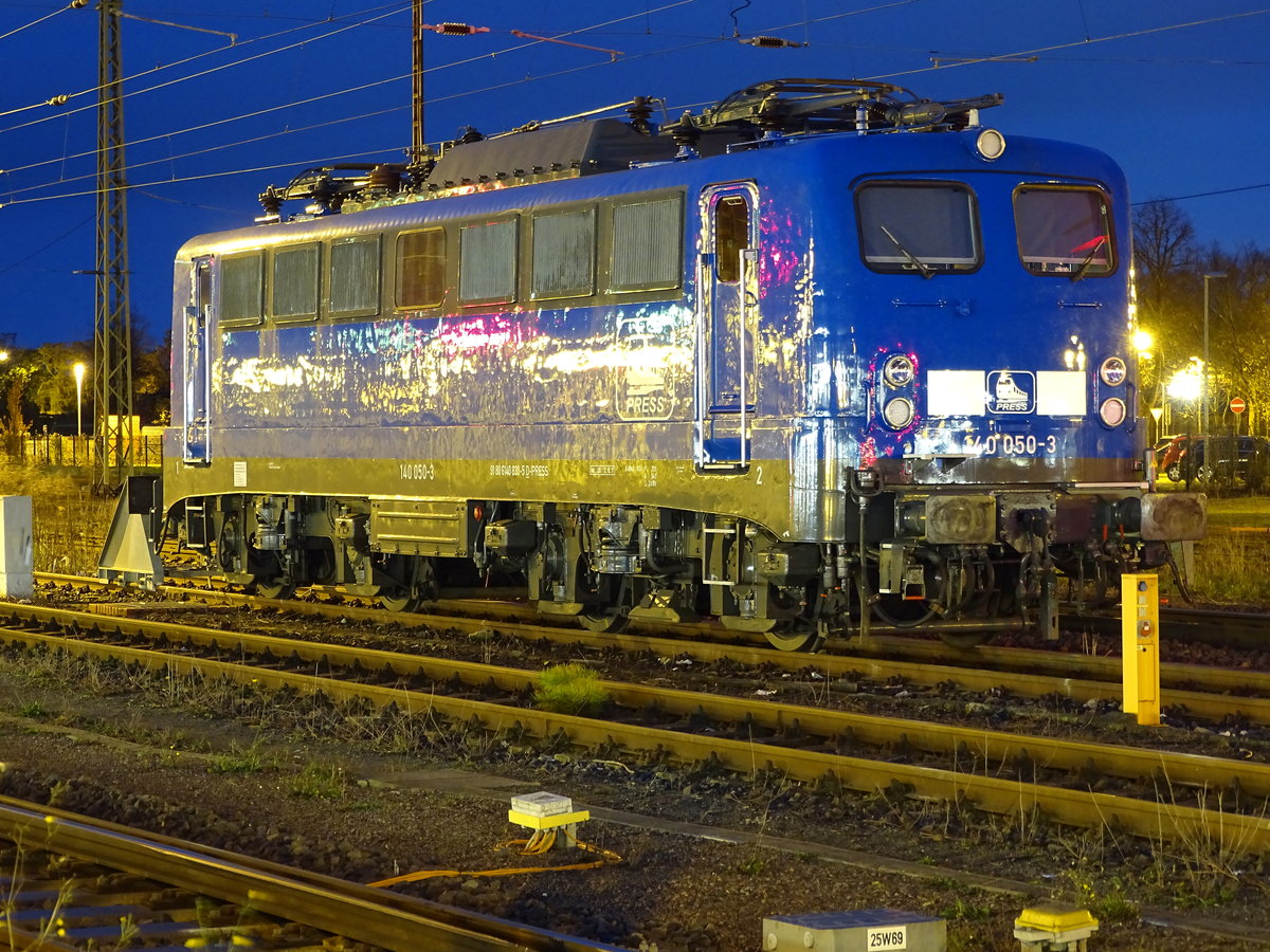 Am 12.11.2017 stand die 140 050(140 833)in Stendal abgestellt. 