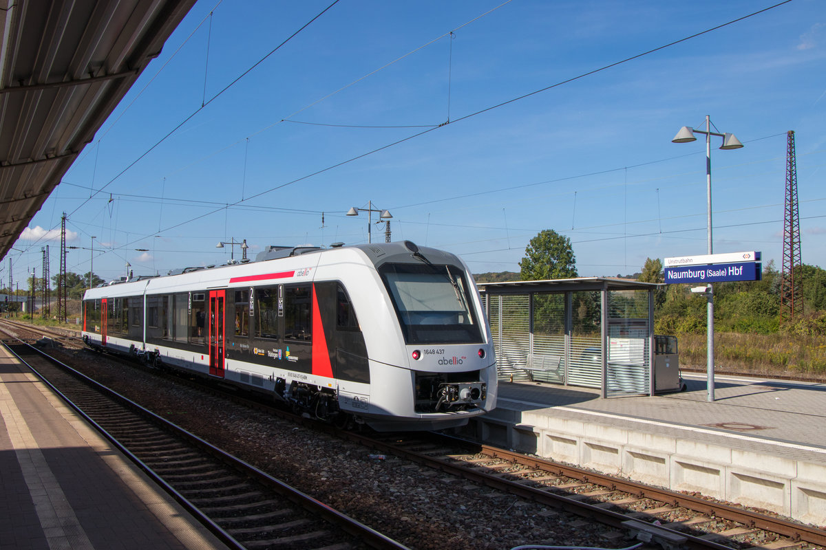 Am 15. September 2018 war der neue abellio in Naumburg zum öffentlichen Begutäugen da. 1 648 437 heißt er. 