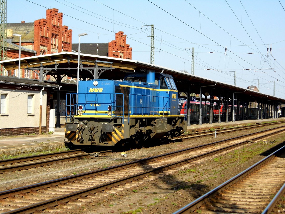 Am 15.04.2015 kam die 276 006-4 von der MWB nach Stendal und fuhr weiter in Richtung Hannover .