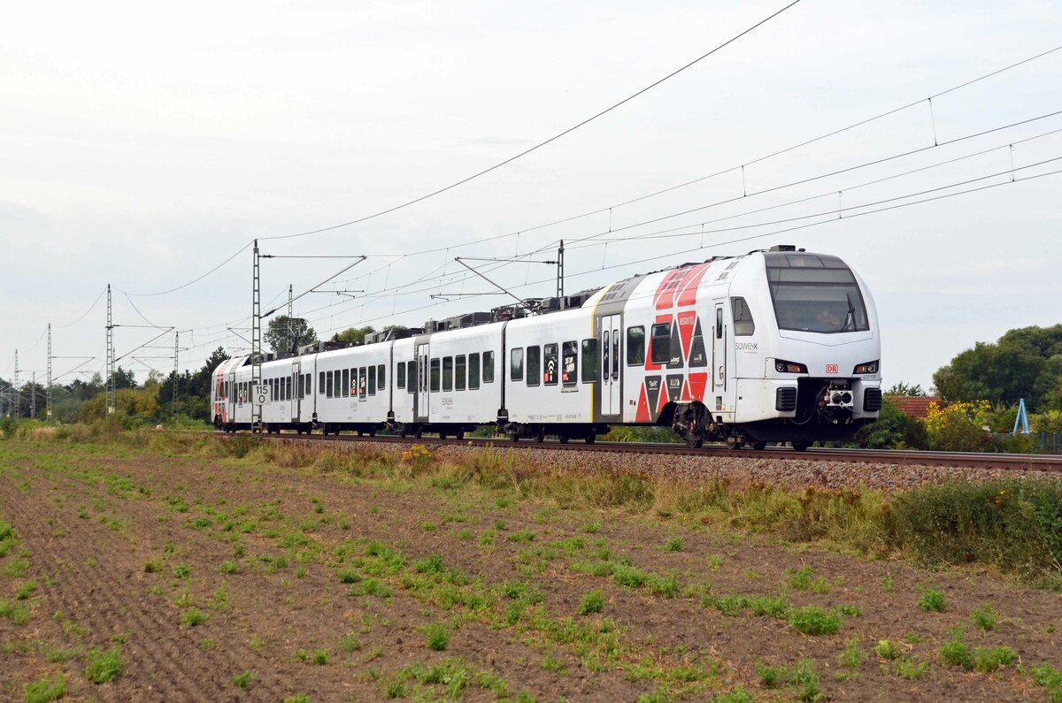 Am 15.09.21 rollte 429 109 der Süwex durch Gräfenhainichen Richtung Wittenberg.