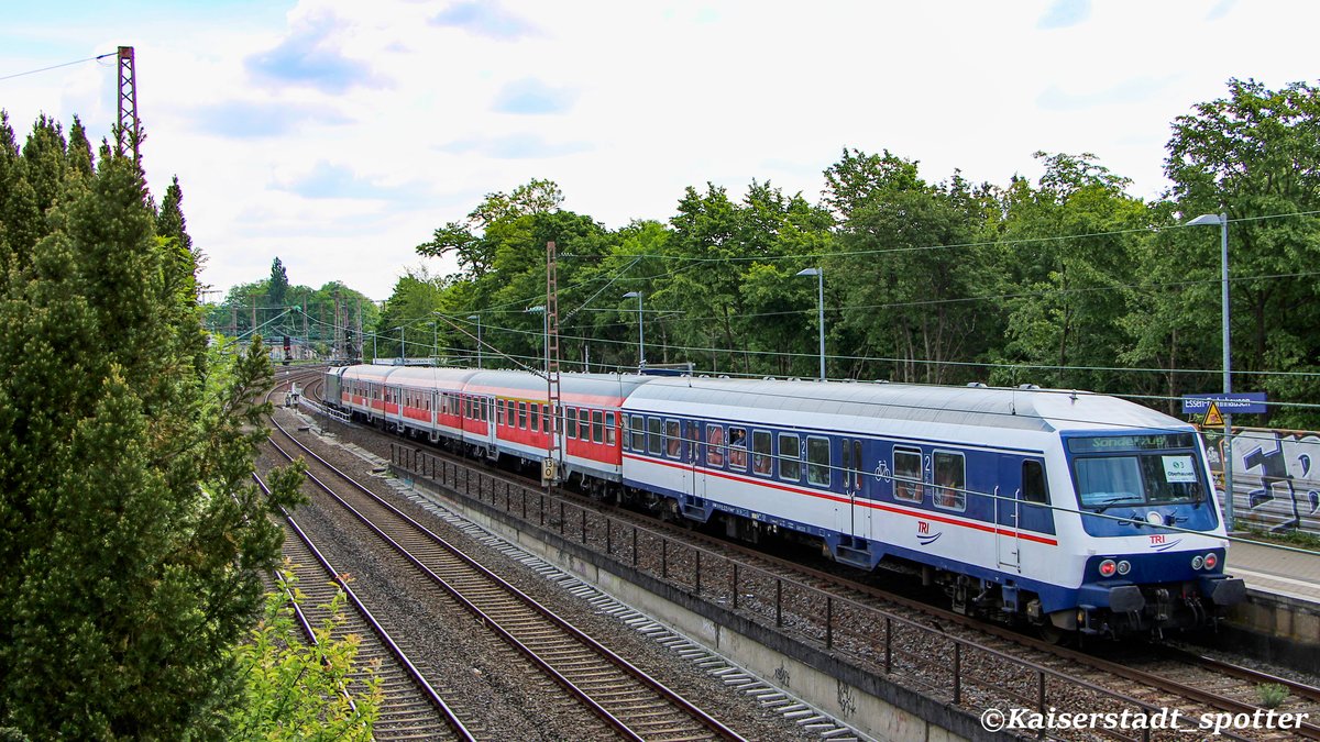 Am 16.05.2020 stand eine Ersatzgarnitur der S-Bahn Linie S3 in Essen Frohnhausen.