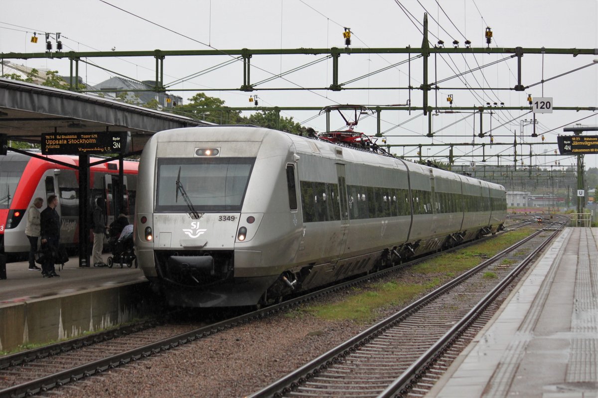 Am 16.07.2017 erreicht Snabbtåg 579 nach Stockholm den Bahnhof Gävle C.