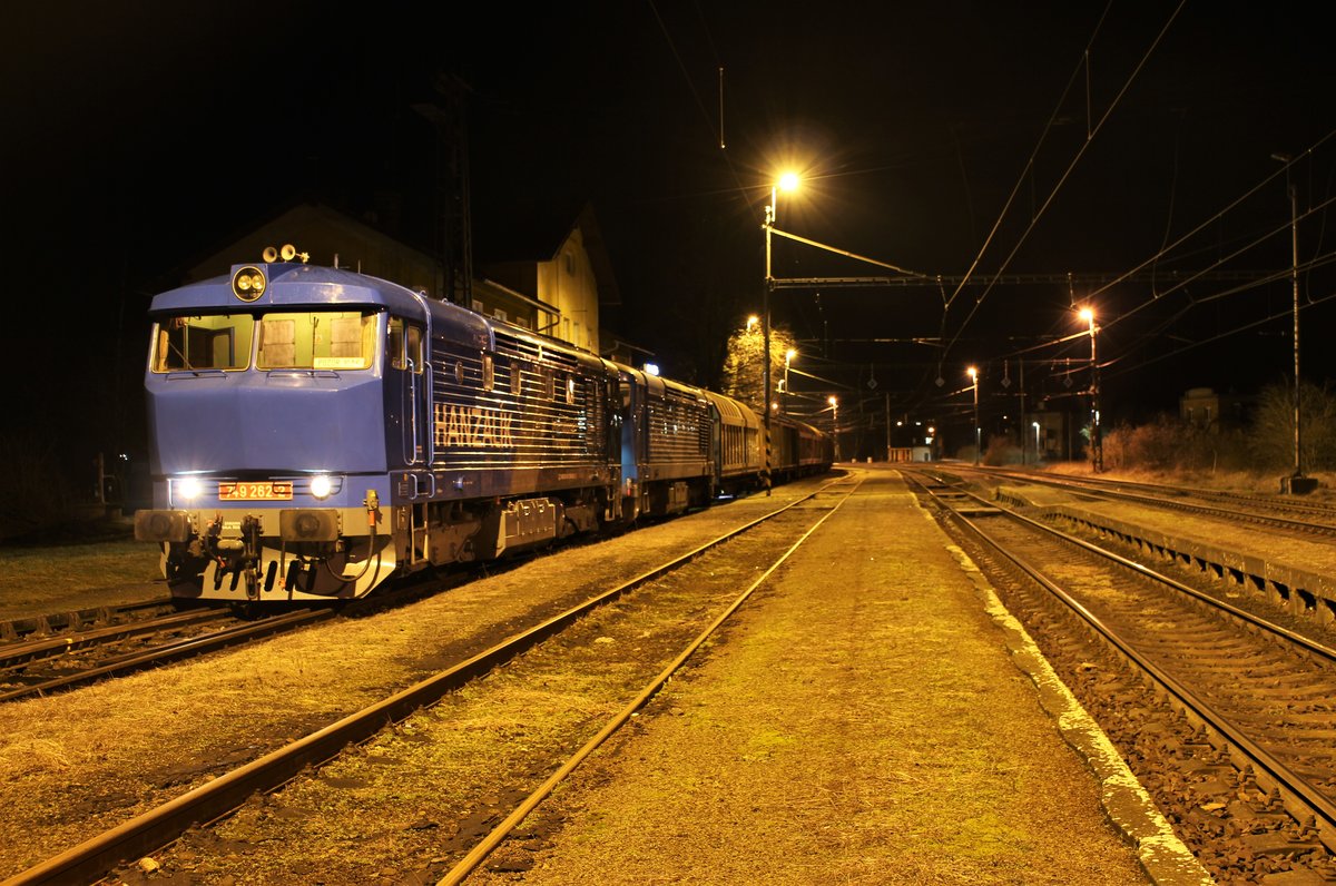 Am 17.02.20 war Mattonizug mit 749 262 und 749 263 in Vojkovice nad Ohri zu sehen.