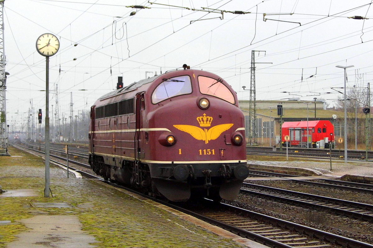 Am 17.02.2017 fuhr die 227 009-8 Nr 1151 von der CLR  von Stendal nach Magdeburg .