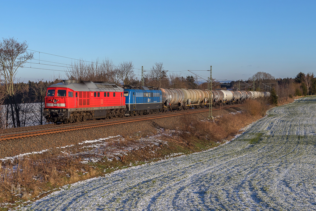 Am 18. Januar 2019, konnte bei besten Winterwetterverhältnissen zum ersten Mal die SEL (Schlünß Eisenbahnlogistik) 234 278, welche zu Diensten der EGP (Eisenbahngesellschaft Potsdam) eingeteilt war, mit einem leeren Kesselzug am ehemaligen Posten 81 festgehalten werden. 