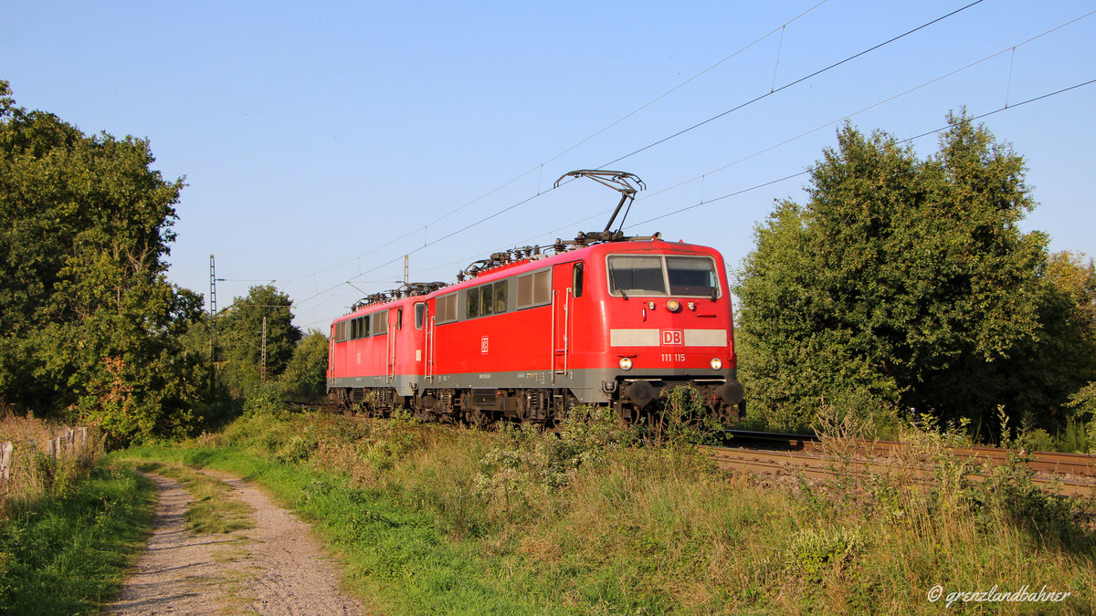 Am 18.09.2020 fuhr 111-115 und 111-111 gemeinsam als Lokzug nach Aachen. 

📍Herzogenrath, 18.09.2020