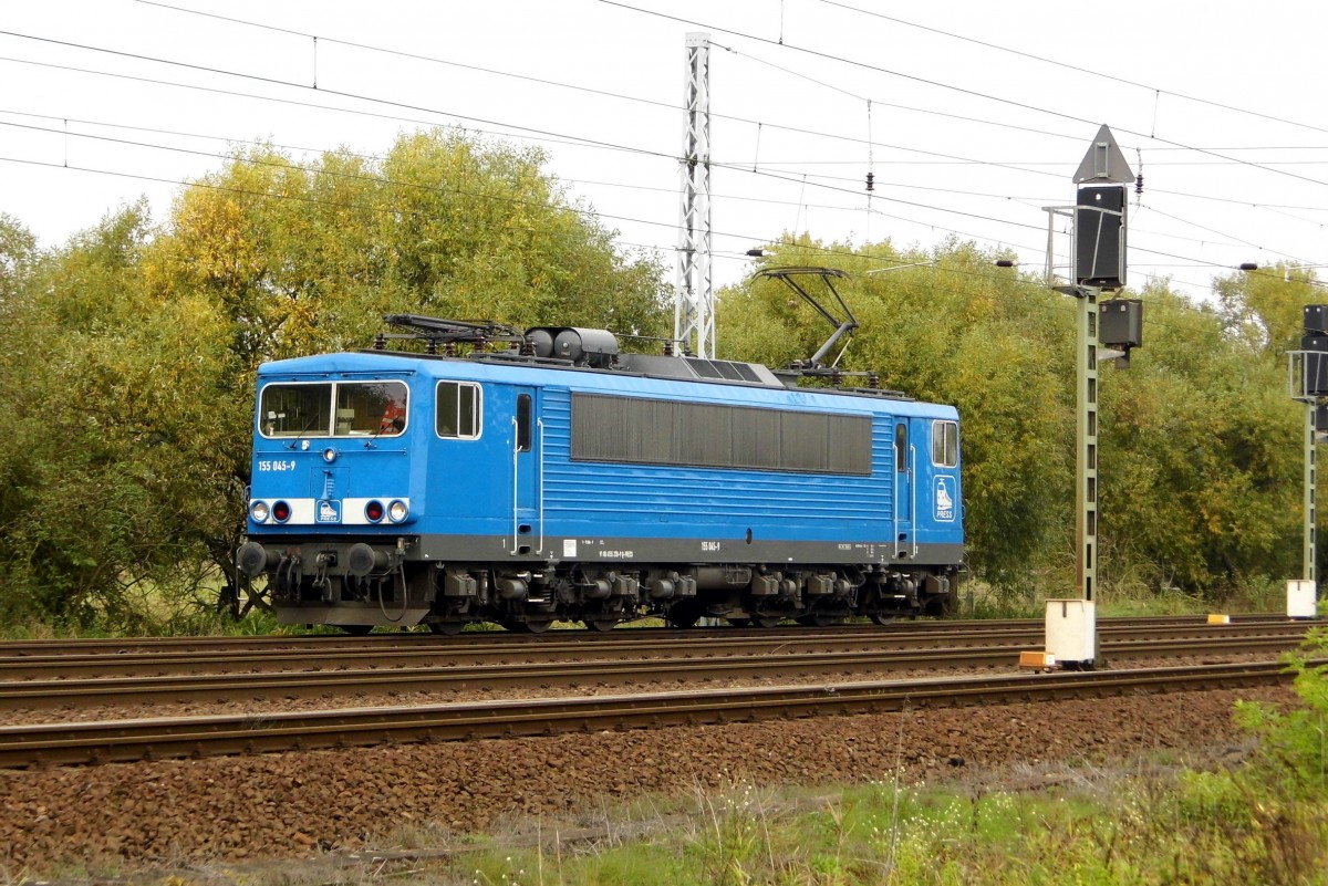 Am 18.10.2015 stand die 155 045-9 von der Press in Borstel .