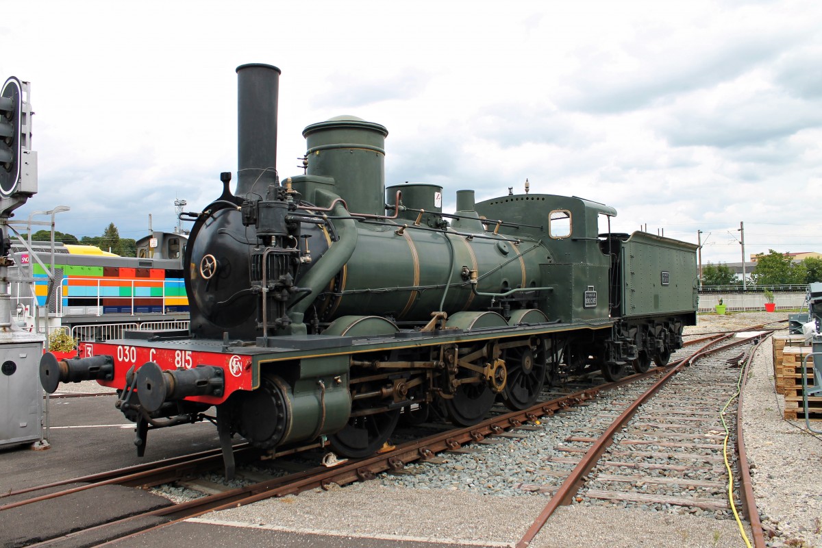 Am 20.08.2014 stand SNCF 030.C.815 auf dem Außengelände des Cité du Train in Mulhouse.