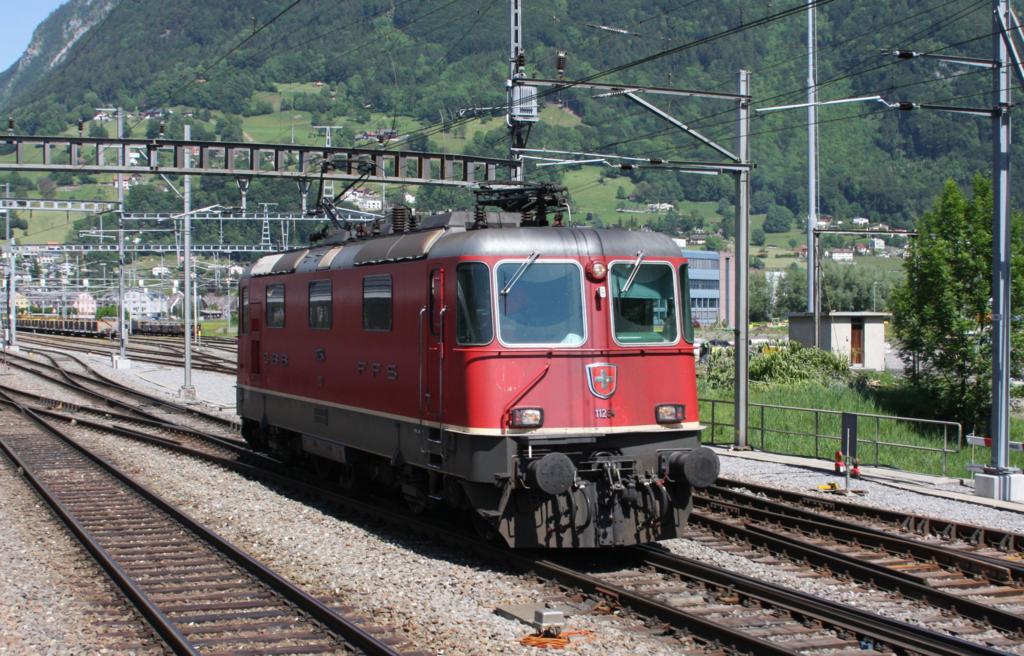 Am 20.5.2009 stand in Sargans die SBB Re 4/4 II Nummer 11254.