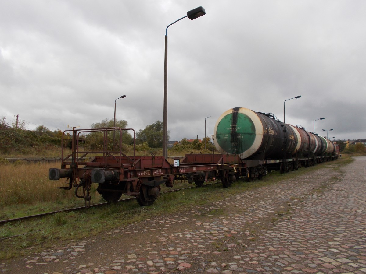 Am 20.Oktober 2014 standen in Stralsund Russische Kesselwagen die einen Tag später nach Mukran gebracht wurden.