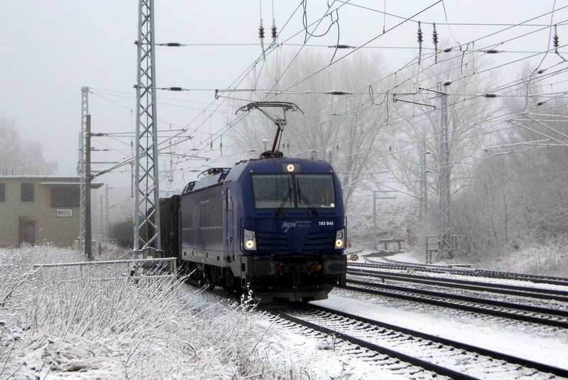 Am 21.01.2015 kam die 193 845-5 von der SETG ( MGW Service ) aus Richtung Wittenberge nach Borstel bei Stendal und wurde dar abgestellt .
