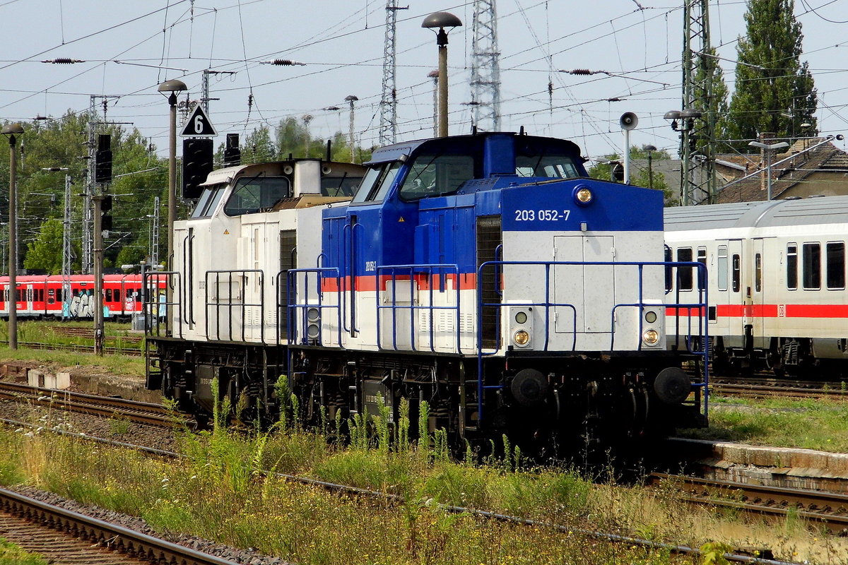 Am 21.07.2018 fuhren die 203 051-8 und die 203 052-7 von der Press von Niedergörne nach Stendal .