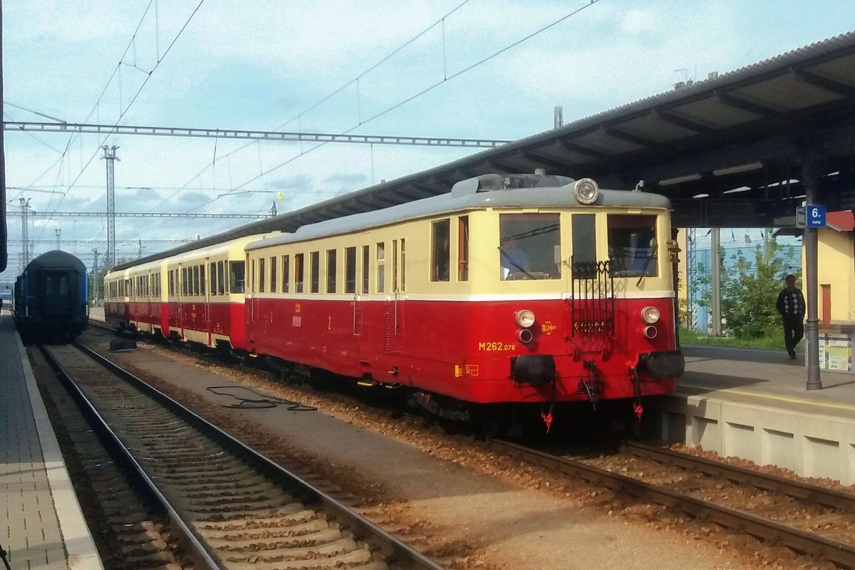 Am 22 September 2018 steht M262 076 in Ceske Budejovice.