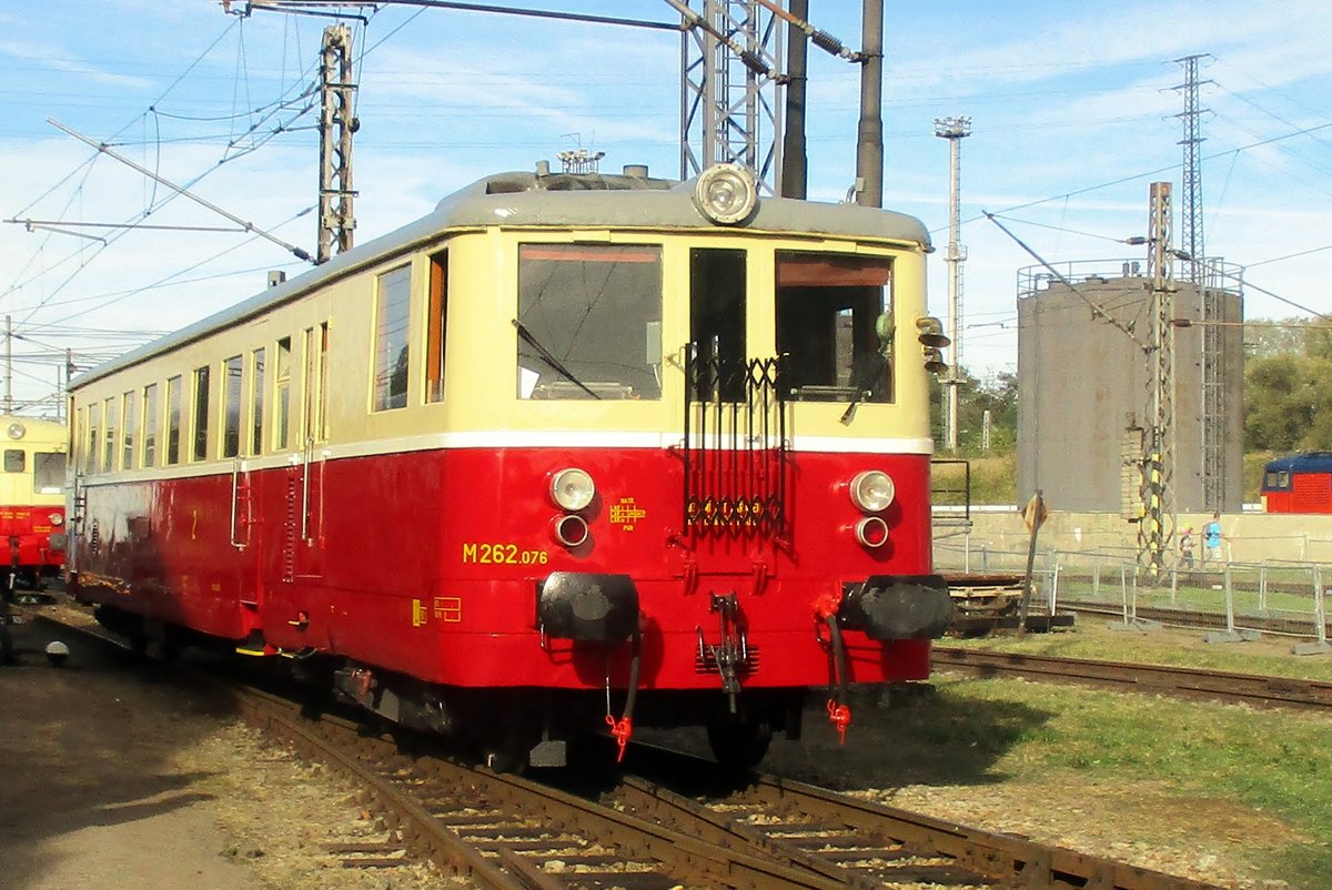 Am 22 September 2018, der Tag der Eisenbahn, meldet sich M262 076 ins Bw von Ceske Budejovice.