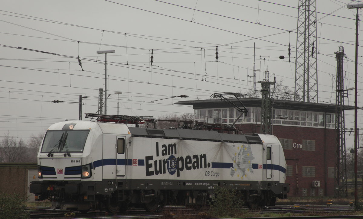 Am 24.02.2020 rangierte 193 362 I am European  von DB Cargo im Rangierbahnhof Oberhausen-West.