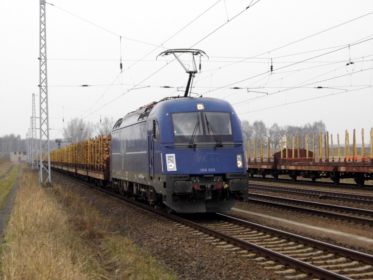 Am 24.03.2015 kam die 183 500 von der SETG ( MGW Service ) aus Richtung Wittenberge nach Borstel bei Stendal und wurde dar abgestellt .