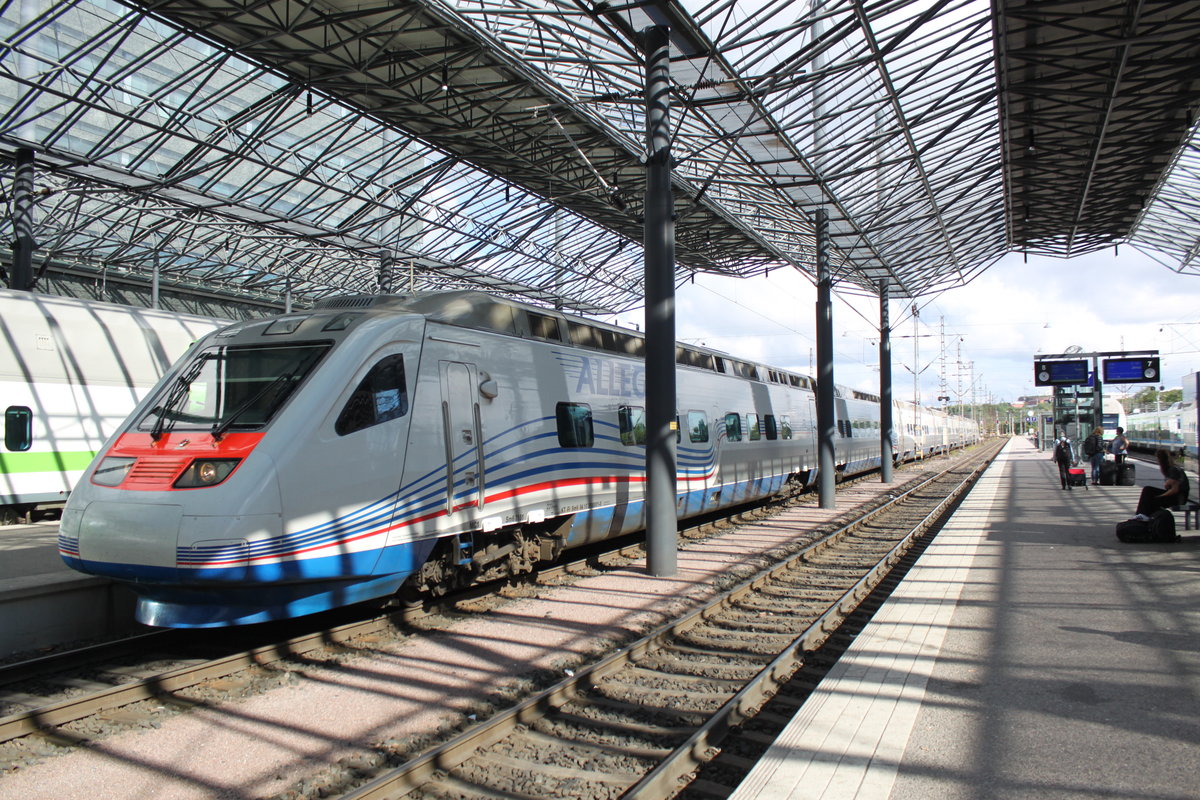 Am 25.07.2017 erreicht AE781 aus St.Petersburg seinen Endbahnhof Helsinki.