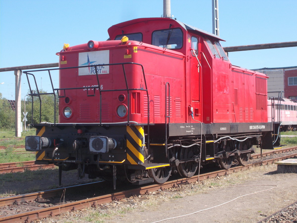 Am 25.August 2019 stand in Mukran die 346 975 von BPRM.