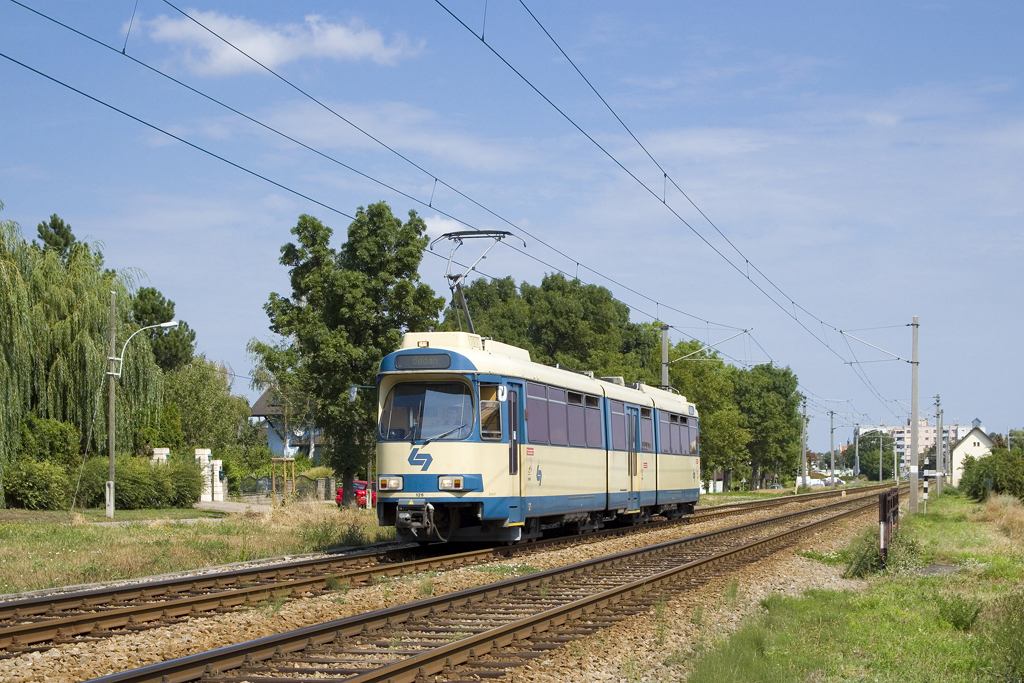 Am 27. August 2022 ist TW 126 zwischen Möllersdorf und Traiskirchen Lokalbahn in Richtung Baden unterwegs. Buastellenbedingt ist die Strecke der Badner Bahn von 8. August bis 4. September 2022 zweigeteilt, wobei im Südabschnitt von Griesfeld bis Baden Kurzzüge zum Einsatz kommen. 