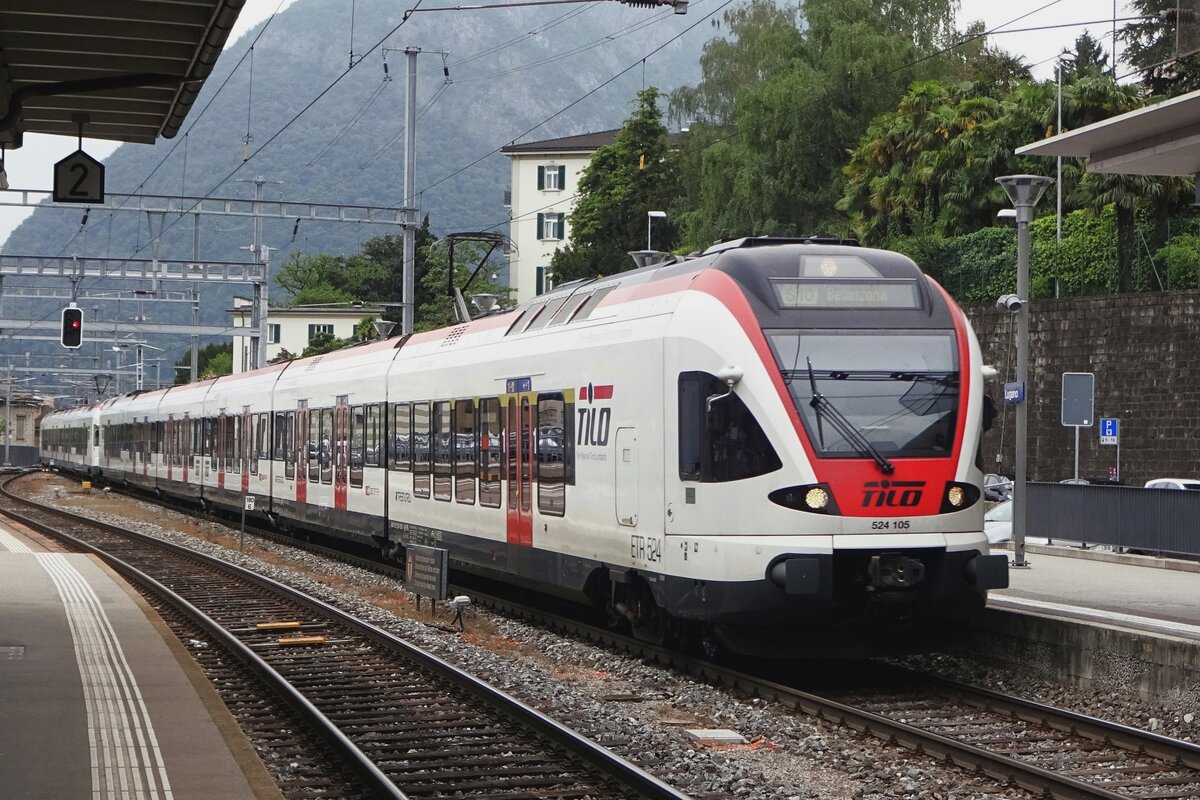 Am 27 Mai 2019 treft TiLo 524 105 in Lugano ein. 