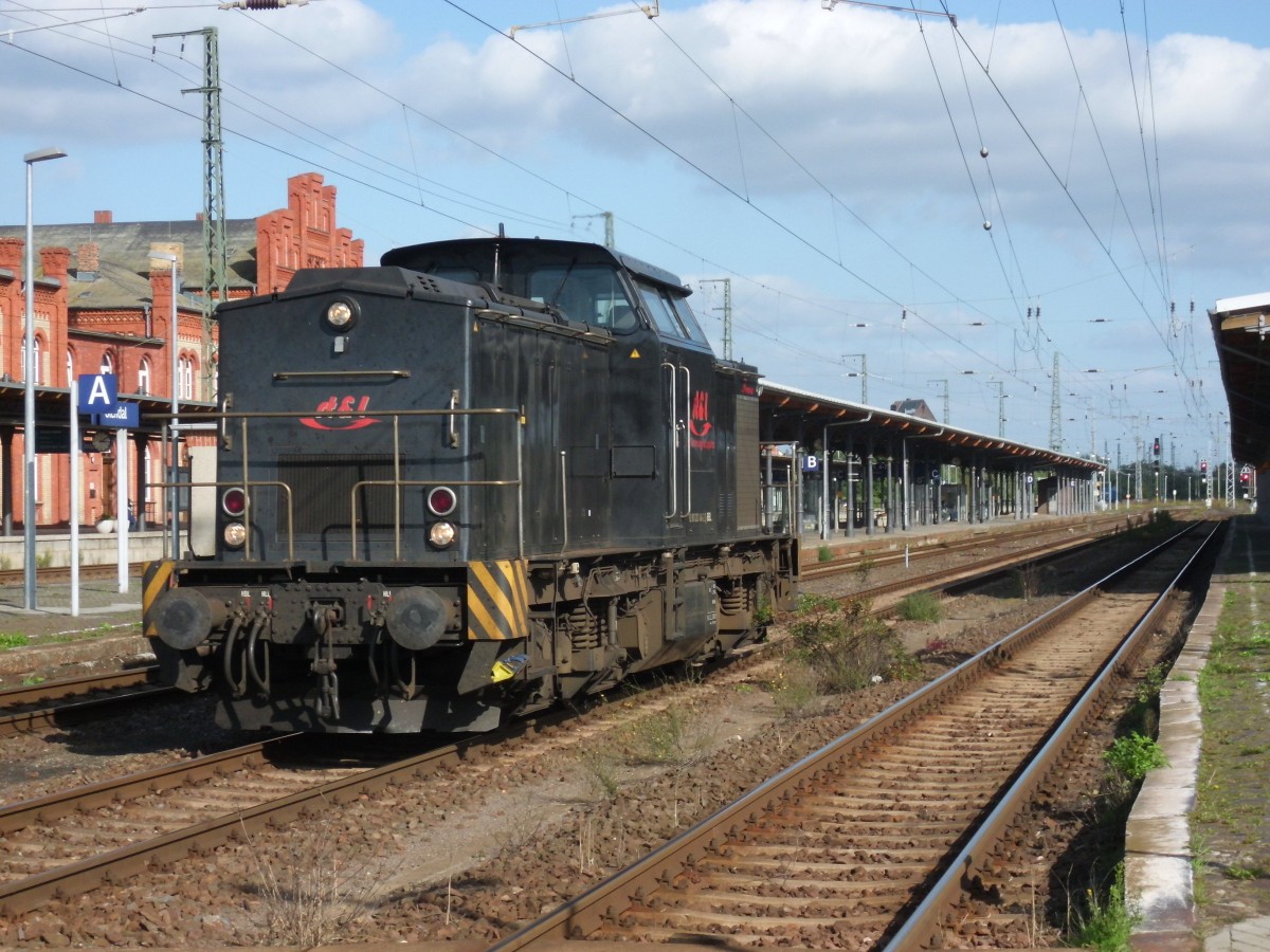 Am 27.09.2014 kam 203 148 Lz aus Richtung Magdeburg nach Stendal und fuhr weiter in Richtung Hannover.