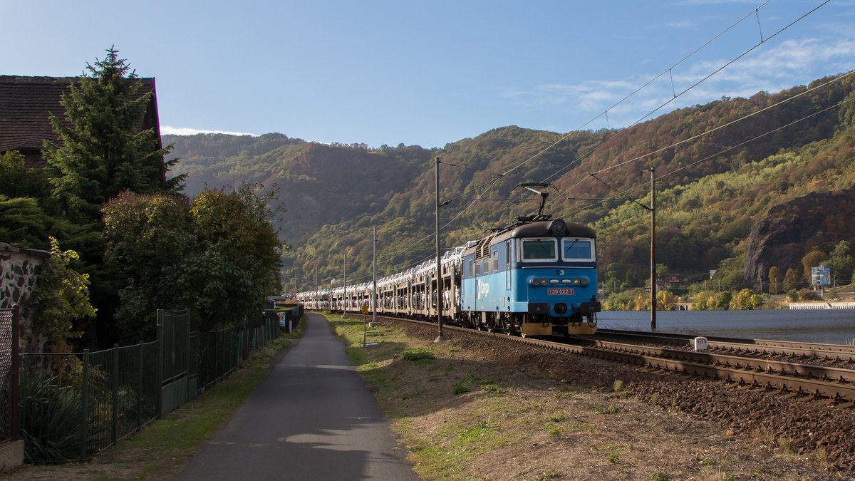 Am 3. Oktober 2018 war 130 022-7 in Usti nad Labem unterwegs. 