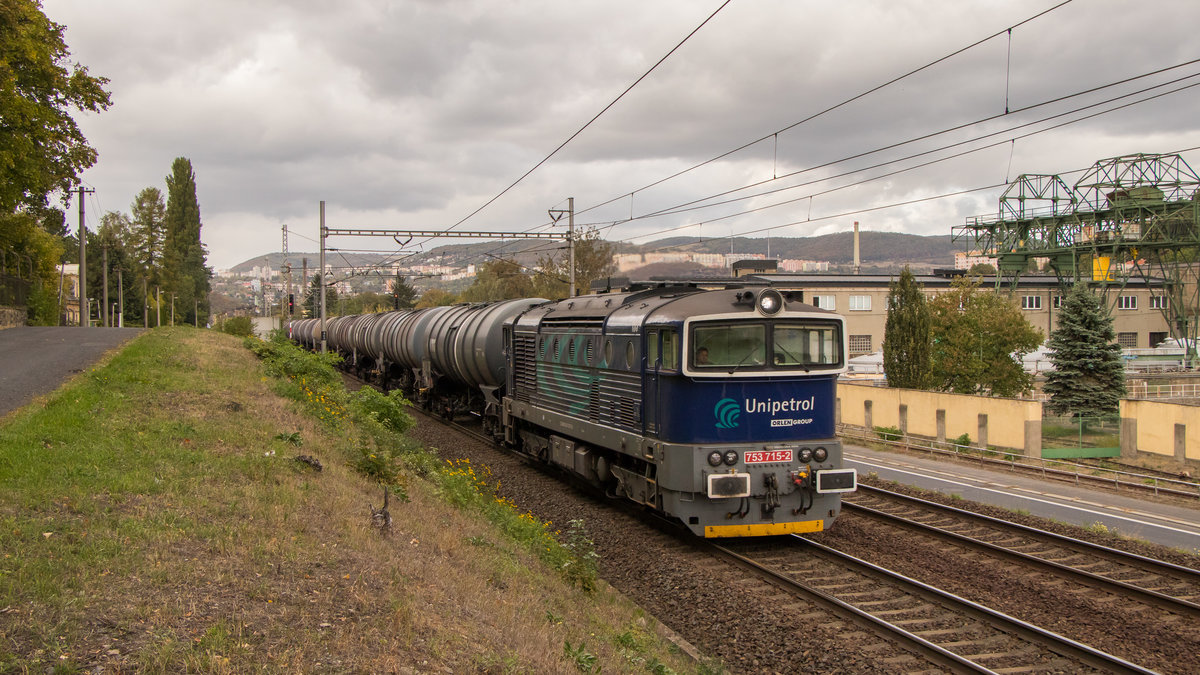Am 3. Oktober 2018 war 753 715-2 in Usti nad Labem anzutreffen. 