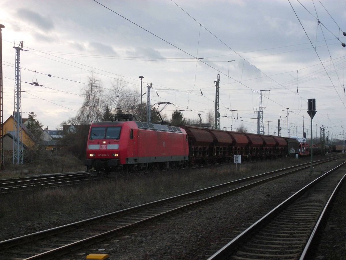 Am 31.01.2016 kam 145 034 von Hannover nach Stendal und fuhr dann weiter nach Magdeburg.