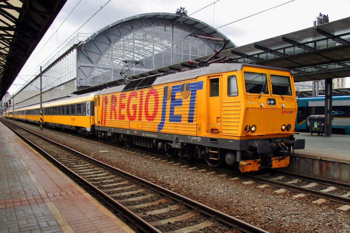 Am 5 April 2017 verlässt RegioJet 162 114 Praha hl.n.