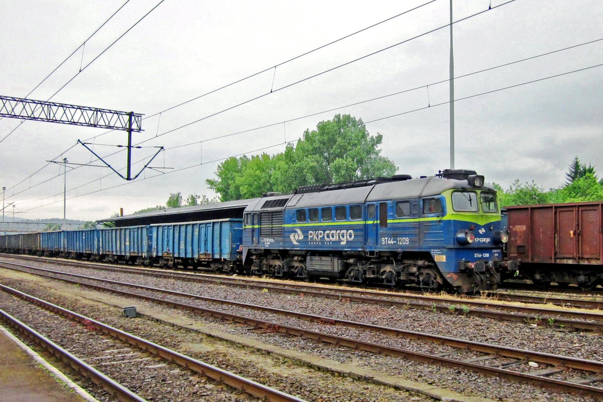 Am 5 Juni 2013 steht ST44-1209 in Klodzko.