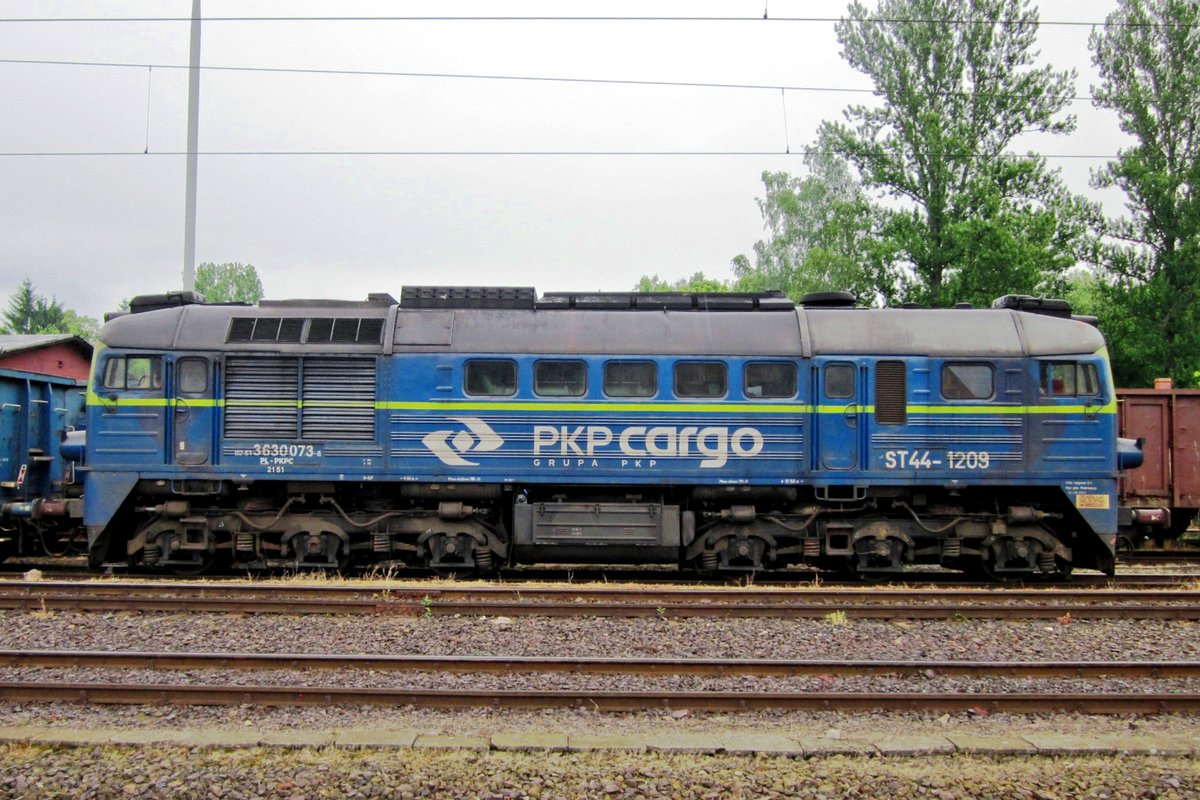Am 5 Juni 2013 steht ST44-1209 in Klodzko.