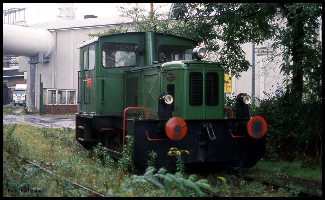 Am 6.10.1992 traf ich auf die Deutz Lok 1 mit der Fabrik Nr. 56957 der Zuckerfabrik in Lehrte.