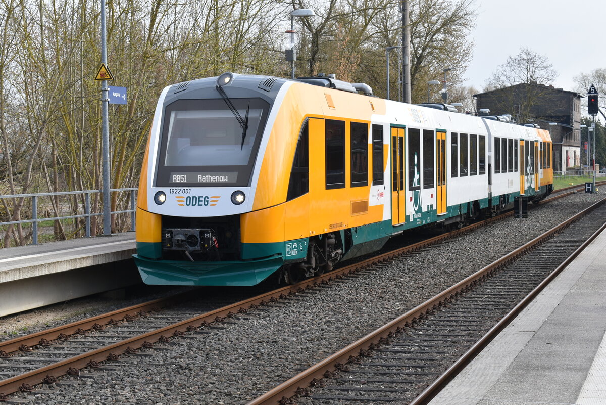 am 8.4.23 waren endlich die neuen Züge der ODEG zwischen Brandenburg und Rathenow unterwegs