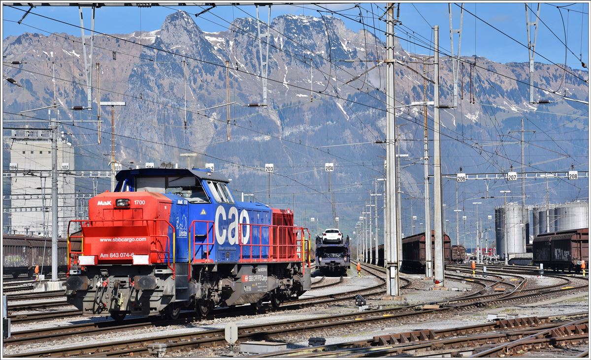 Am 843 074-8 in Buchs SG. (23.03.2017)