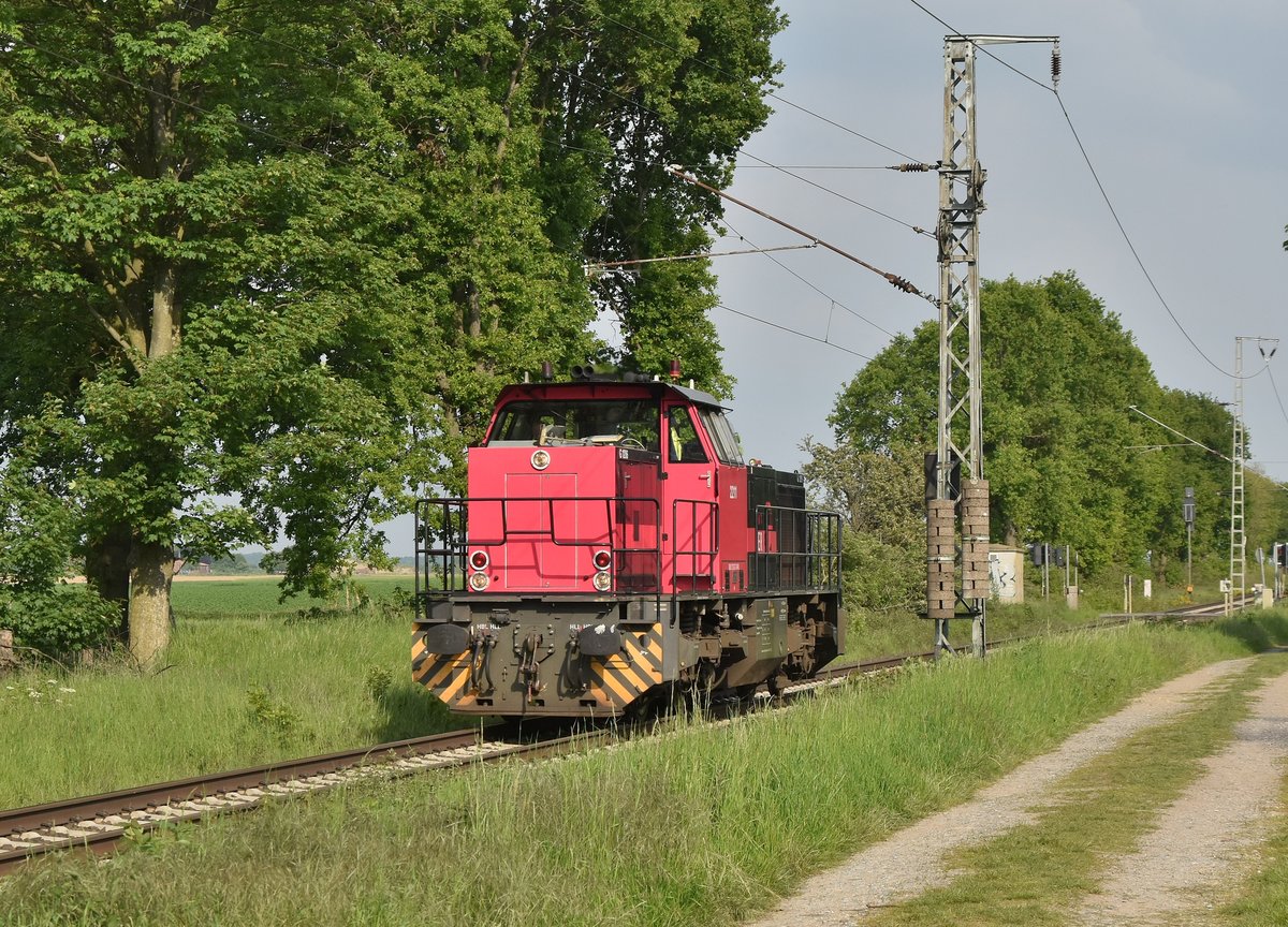 Am Abend kommt dann die Railpartner 2211 LZ wieder zurück nach Venlo. 18.5.2019