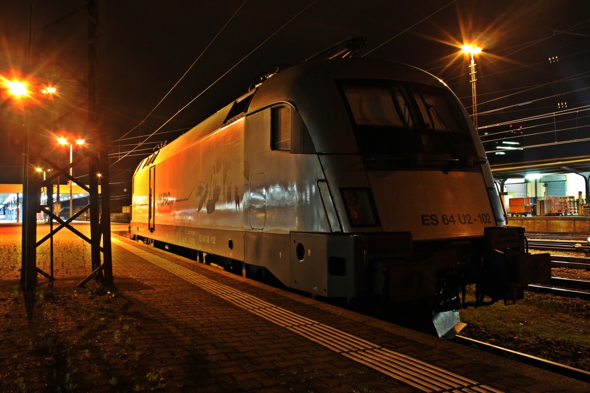 Am frhen Morgen des 29.06.2013 stand Hupac/SETG abgestellt in Basel Bad Bf und wartet auf ihren nchsten Einsatz.