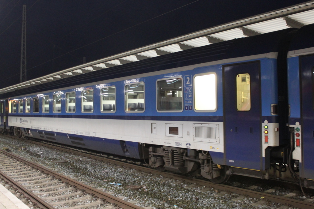 am frühen Morgen des 31.12.2018 stand der Ceske Drahy EC 379 von Rostock Hbf nach Praha hl.n. im Rostocker Hbf. 