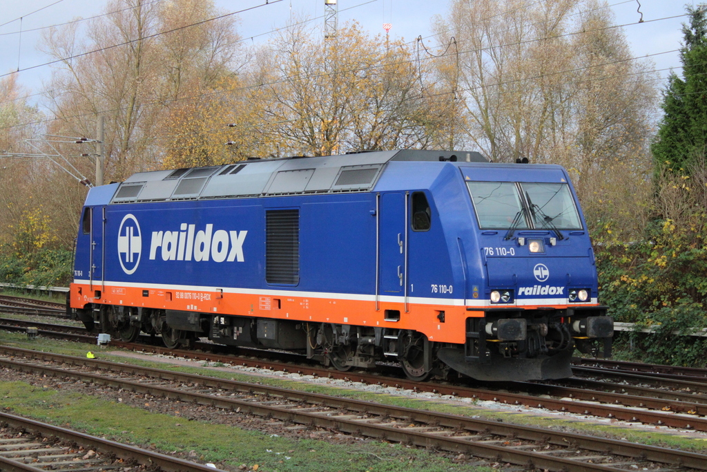 Am Nachmittag des 19.11.2021 war Raildox 76 110-0 zu Gast in Rostock-Bramow.