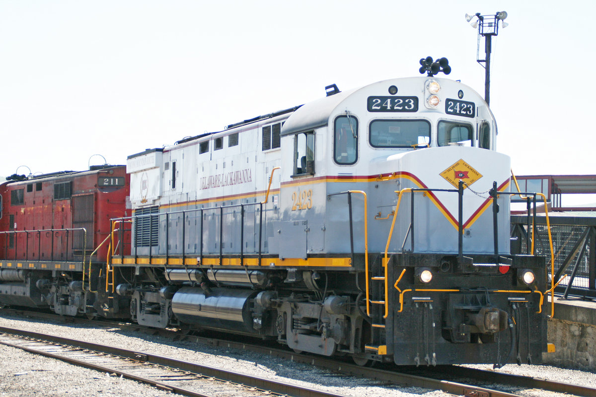 American Locomotive Company C425 Nummer 2423 von der -Delaware and Lackawanna- aufgenommen am 21. Mai 2018 in Scranton, Pennsylvania / USA.