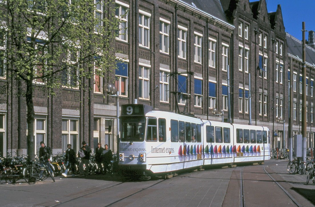 Amsterdam 734, Stations Plein, 07.04.2000.