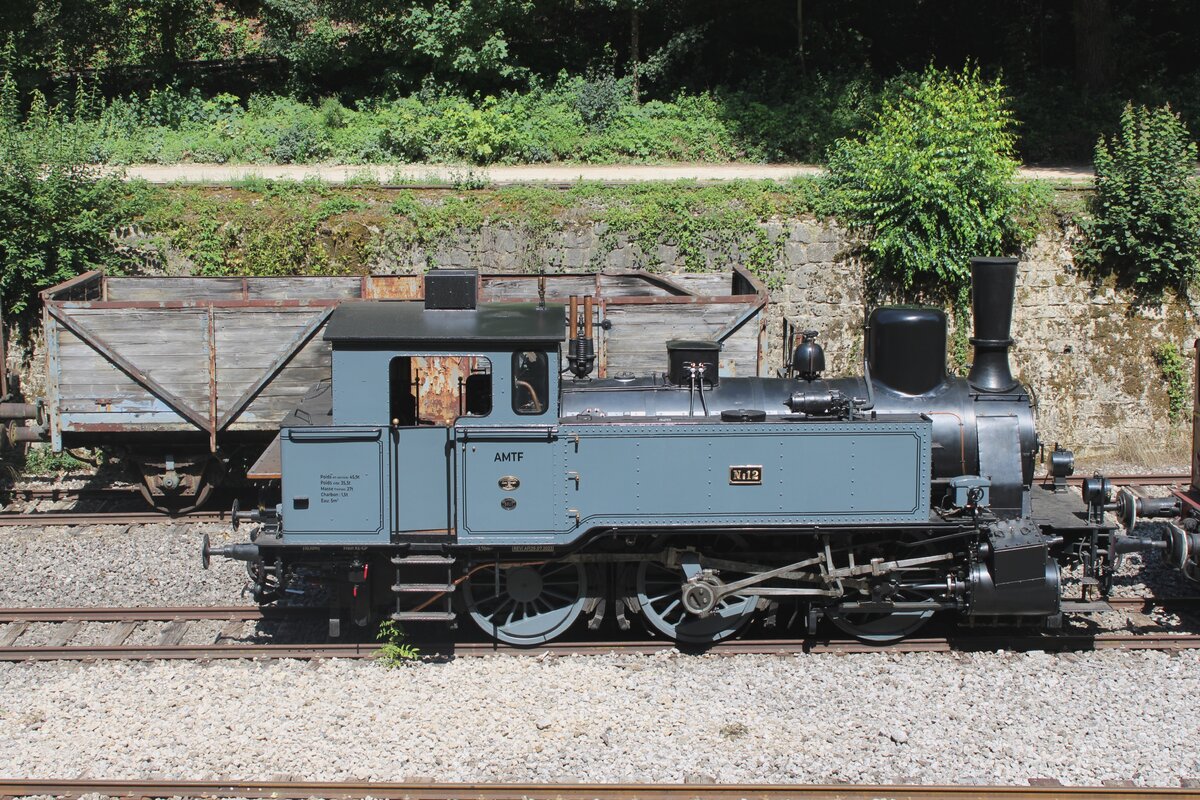 AMTF/Train 1900 hat deren Arbed-12 nagelneu restauriert wann Ihren Korrespondent am 20.Augustus in Fonds-de-Gras ein Museumsfahrt mitmachte.